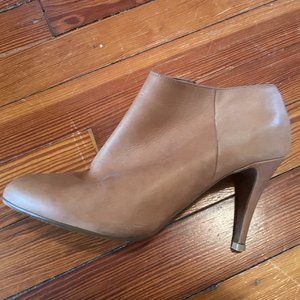 J Crew Tan Leather Booties